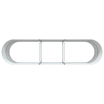 Градинска повдигната леха Кафяво 320 x 80 x 81 cm Стомана