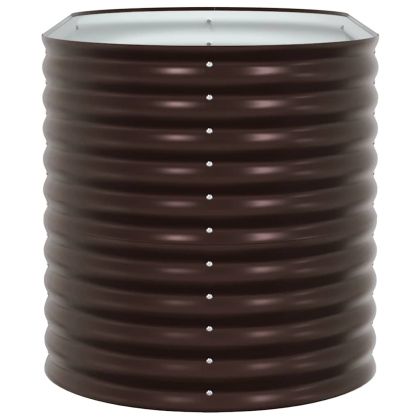 Градинска повдигната леха Кафяво 160 x 80 x 81 cm Стомана