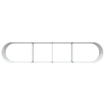 Градинска повдигната леха Кафяво 400 x 80 x 44 cm Стомана