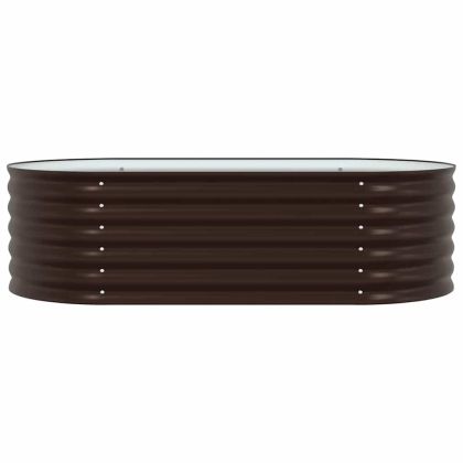 Градинска повдигната леха Кафяво 160 x 80 x 44 cm Стомана