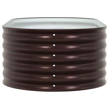 Градинска повдигната леха Кафяво 160 x 80 x 44 cm Стомана