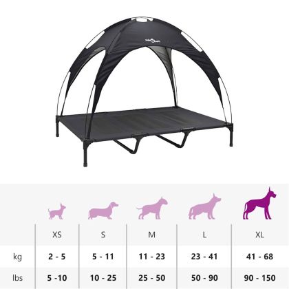 Кучешко легло Черно xl Стомана