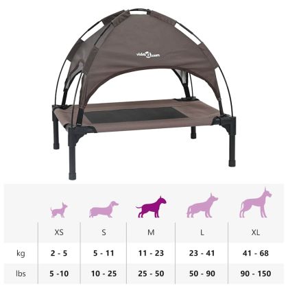 Кучешко легло Кафяво m Стомана