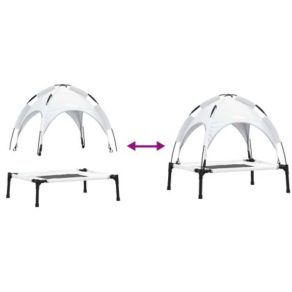 Кучешко легло Сребристо сиво s Стомана