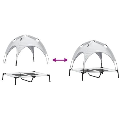 Кучешко легло Сребристо сиво l Стомана