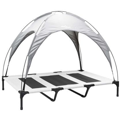 Кучешко легло Сребристо сиво xl Стомана