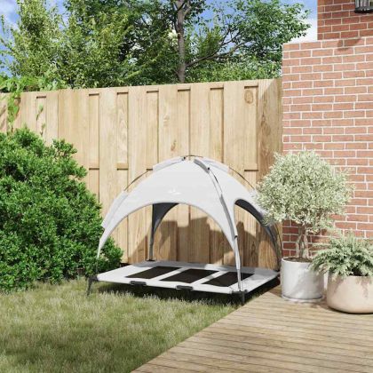 Кучешко легло Сребристо сиво xl Стомана