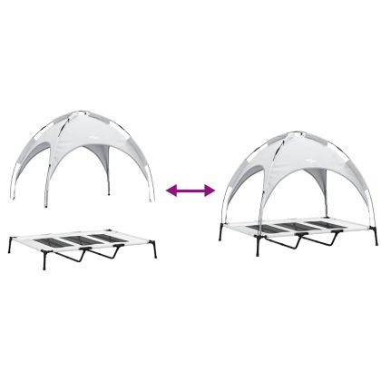 Кучешко легло Сребристо сиво xl Стомана