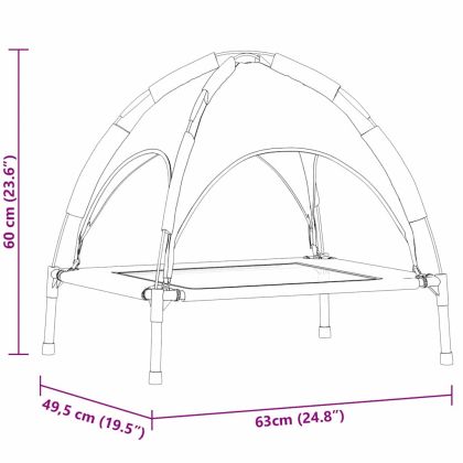 Кучешко легло Кафяво s Стомана