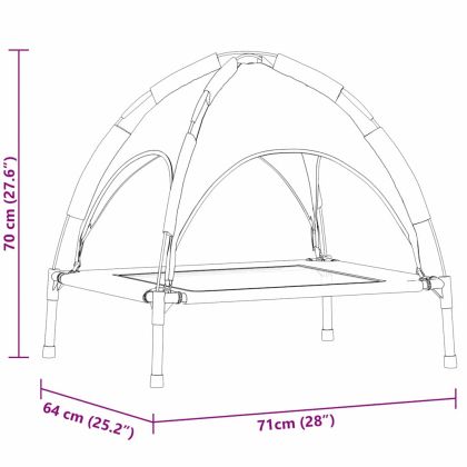Кучешко легло Кафяво m Стомана