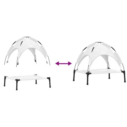Кучешко легло Сребристо сиво s Стомана