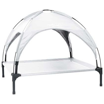 Кучешко легло Сребристо сиво xl Стомана