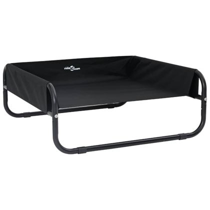 Кучешко легло Черно МЛ Оксфордска тъкан и стомана