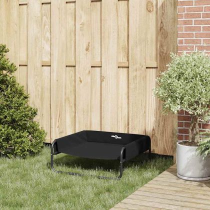 Кучешко легло Черно МЛ Оксфордска тъкан и стомана