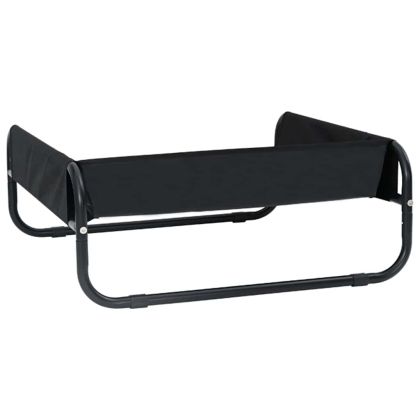 Кучешко легло Черно МЛ Оксфордска тъкан и стомана