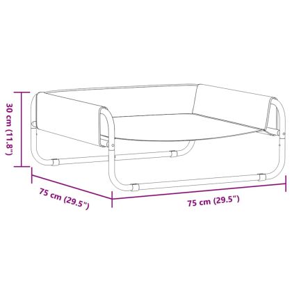 Кучешко легло Светлосиво МЛ Оксфордска тъкан и стомана