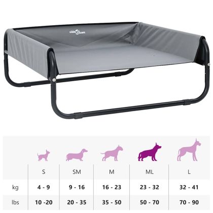 Кучешко легло Светлосиво МЛ Оксфордска тъкан и стомана