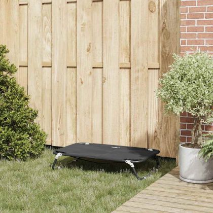 Кучешко легло Черно МЛ Оксфордска тъкан и стомана