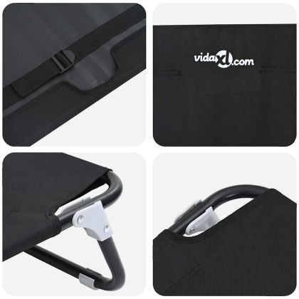 Кучешко легло Черно МЛ Оксфордска тъкан и стомана