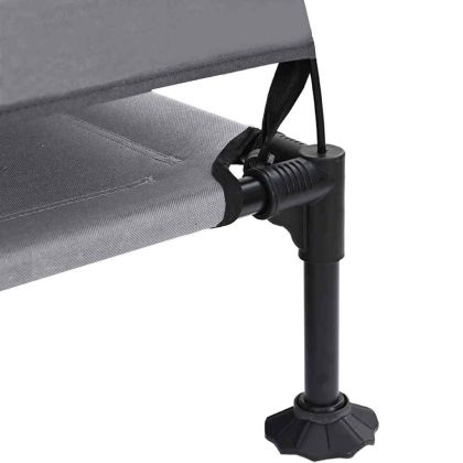 Вдигната кучешка легло Светлосиво 127 x 81 x 108 см