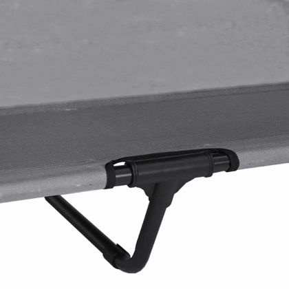 Вдигната кучешка легло Светлосиво 127 x 81 x 108 см