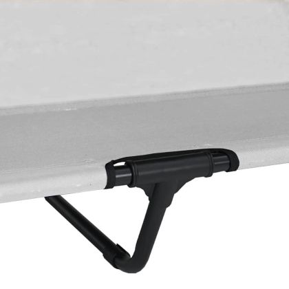 Вдигната кучешка легло Сребристо сиво 127 x 81 x 108 см