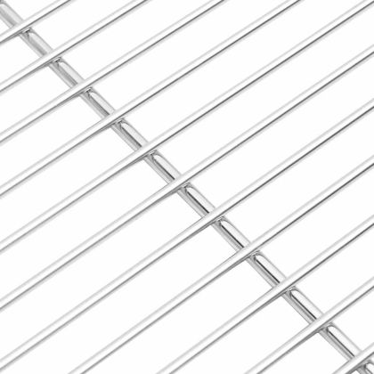 Решетка за грил Сребрист 40 x 35 см Неръждаема стомана