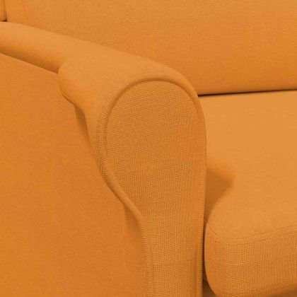 фотьойл Тъмножълто 76 x 94 x 102 см текстил