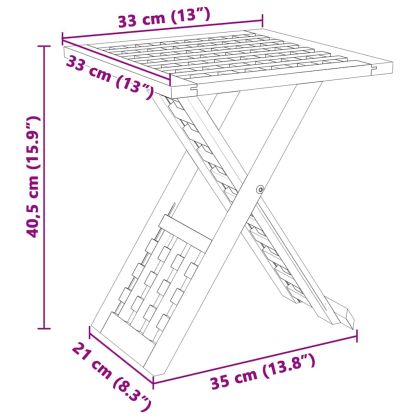 Масичка за кафе Кафяво 33 x 33 x 40.5 см