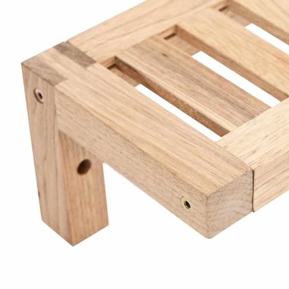 Стенно висящо рафтче Бежово 62 x 10 x 12.5 см