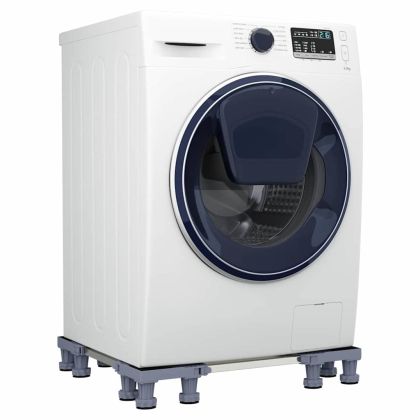 Регулируема База за перална машина Сив 67 x 67 x 12 см Метал