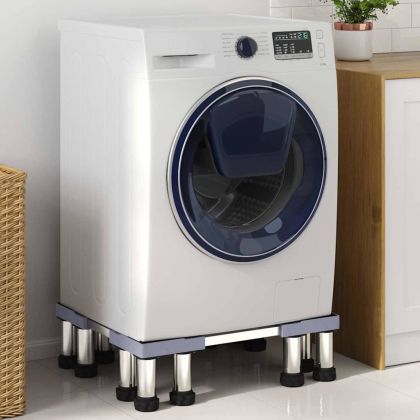 Основа за пералня Сив 67 x 67 x 21.5 см Метал