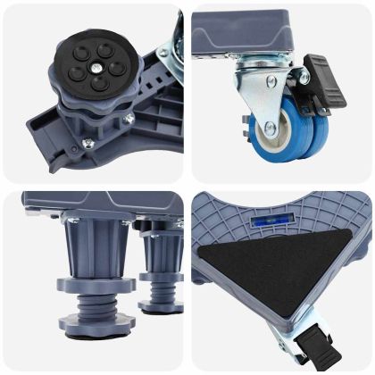 Основа за пералня Сив 66 x 66 x 12 см Неръждаема стомана