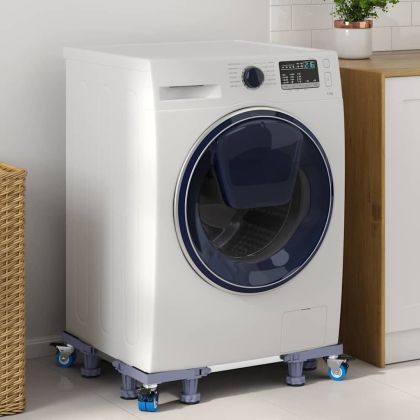 Основа за пералня Сив 67 x 67 x 12 см Метал