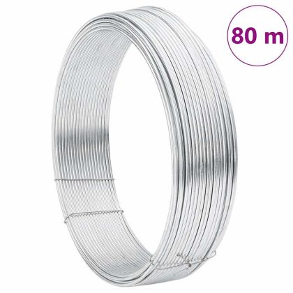Проводник за ограда Сребрист 80 m Стомана