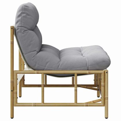 Градински стол 2 pcs Светлосиво 75 x 75 x 71 см Стомана