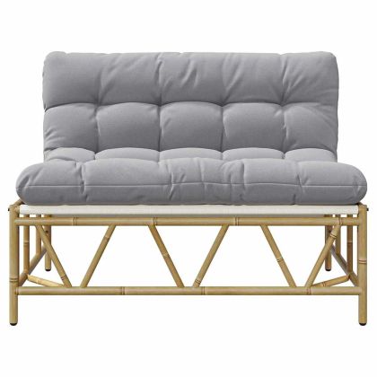 Градинска пейка Светлосиво 110 x 75 x 71 см Стомана