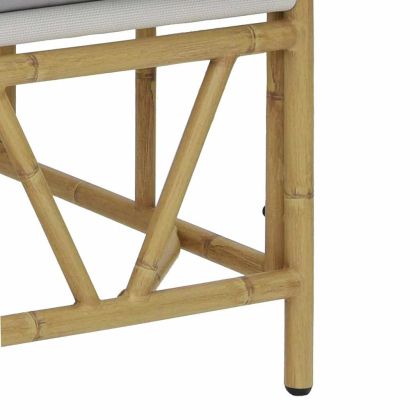 Градинска пейка Светлосиво 110 x 75 x 71 см Стомана