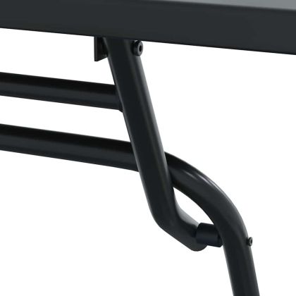 Градински бистро комплект 3 pcs Антрацит Стомана