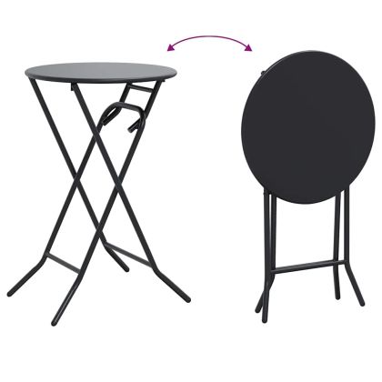 Градинска маса Антрацит 50 x 50 x 72 cm Стомана