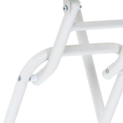 Градинска маса Бяло 50 x 50 x 72 cm Стомана