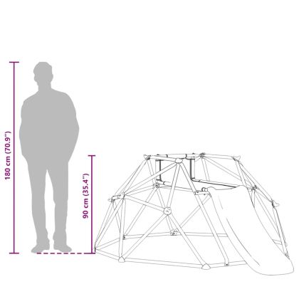 Дъга за катерене Синьо Стомана