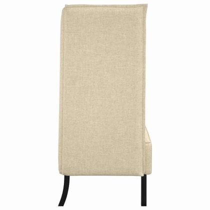 Диван с висока облегалка Крем 109 x 56 x 121 см текстил