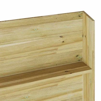 Стойка за растения с рафт Кафяво 90 x 15 x 180 см