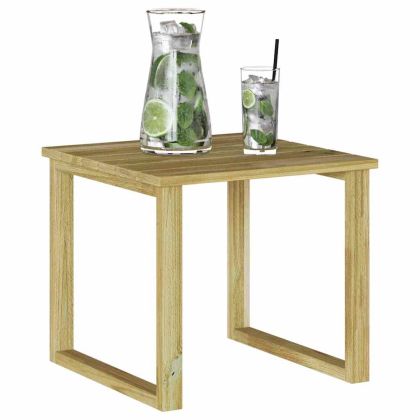 Таблица за шезлонг Кафяво 40 x 40 x 36 cm