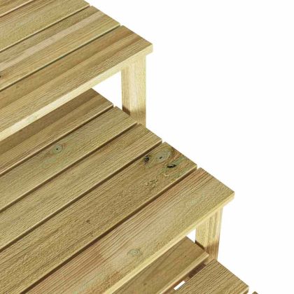 Таблица за шезлонг 3 pcs Кафяво 50.5 x 50 x 46 см