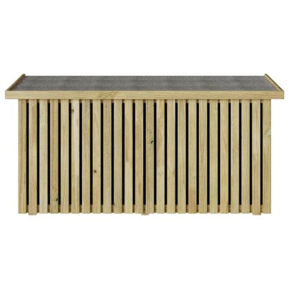 Кутия за съхранение в градината Кафяво 119 x 44 x 58.5 см