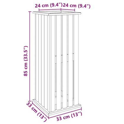 Градинарски кутии Кафяво 33 x 33 x 85 см