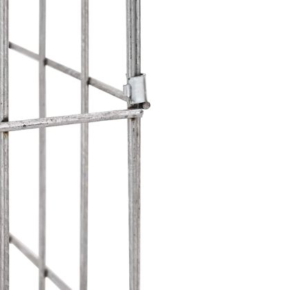 Габиони стълб Сребрист 25 x 25 x 50 cm Неръждаема стомана