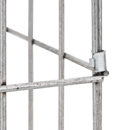 Габиони стълб Сребрист 25 x 25 x 100 cm Неръждаема стомана